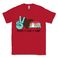 Red Peace Love Camp Classic Tee - Bettercallsaul