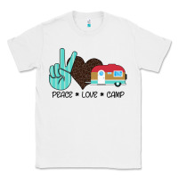 White Peace Love Camp Classic Tee - Bettercallsaul