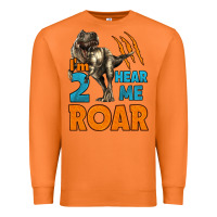 Carrot i'm two hear me roar dinosaur birthday Premium Sweatshirt - LillyAllenDesigns