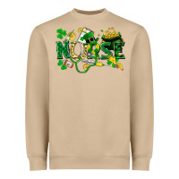 Mushroom nurse st patrick Heavyweight Sweatshirt - FaDigitalArtStudio