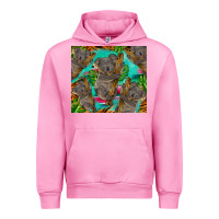 Fuchsia Pink koala tumbler Urban Hoodie - BarkalooDesign