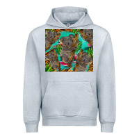 Heather Grey koala tumbler Urban Hoodie - BarkalooDesign