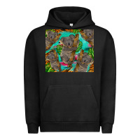 Pigment Black koala tumbler Urban Hoodie - BarkalooDesign