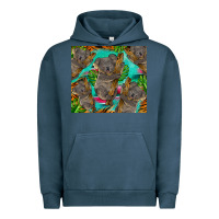 Pigment Midnight Navy koala tumbler Urban Hoodie - BarkalooDesign