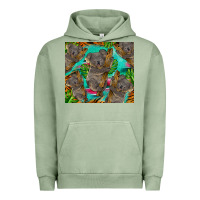 Pigment Oil Green koala tumbler Urban Hoodie - BarkalooDesign