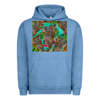 Pigment Pebble Blue koala tumbler Urban Hoodie - BarkalooDesign