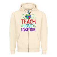 Sandshell teach love inspire Zipper Hoodie - CowhideDigitalArt