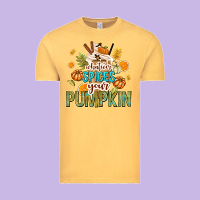 Whatever Spices Your Pumpkin Vintage Tee Designed By Texasbilliewilder