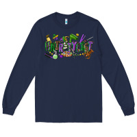 Navy hairstylist mardi gras Long Sleeve Tee - CowGirlArtShop