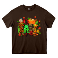 Chocolate Brown its fall yall Heavy Core Tee - MaliasSmallBusiness