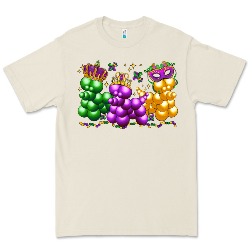 Mardi Gras Bead Dogs Premium Tee by LillyAllenDesigns | Teevron