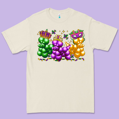 Mardi Gras Bead Dogs Premium Tee Designed By Lillyallendesigns