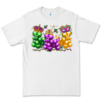 White mardi gras bead dogs Premium Tee - LillyAllenDesigns