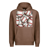 Chestnut baseball seamless pattern Premium Hoodie - BundleAndBundleShop