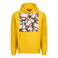 Lemon baseball seamless pattern Premium Hoodie - BundleAndBundleShop