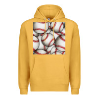 Mustard baseball seamless pattern Premium Hoodie - BundleAndBundleShop