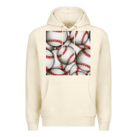 Sandshell baseball seamless pattern Premium Hoodie - BundleAndBundleShop
