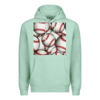 Seafoam baseball seamless pattern Premium Hoodie - BundleAndBundleShop