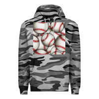 Slate Camo baseball seamless pattern Premium Hoodie - BundleAndBundleShop