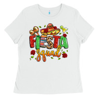 White fiesta squad Ladies Tee - LillyAllenDesigns