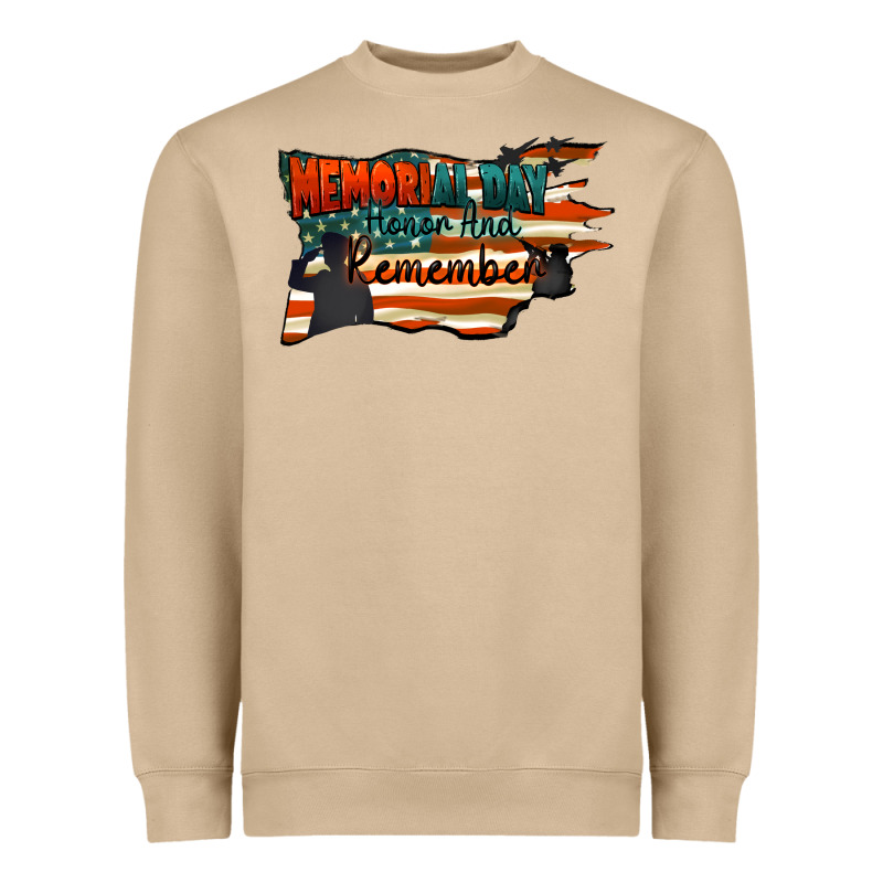 Memorial Day Honor And Remember Heavyweight Sweatshirt by FaDigitalArtStudio | Teevron