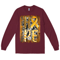Burgundy finding the cure starts with hope childhood cancer awareness  with bac Long Sleeve Tee - Jasminsmagicworld