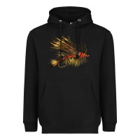 Black Fish Fly Heavyweight Hoodie - LillyAllenDesigns