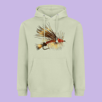 Fish Fly Heavyweight Hoodie Designed By Lillyallendesigns
