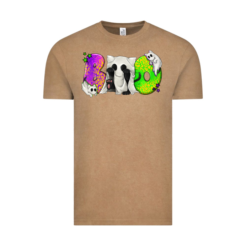 Boo Ghost Cat Vintage Tee by texasbilliewilder | Teevron