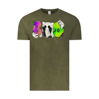 Vintage Olive Boo Ghost Cat Vintage Tee - texasbilliewilder