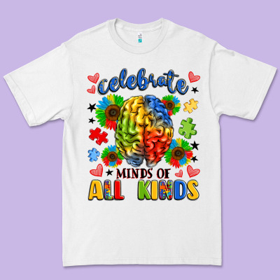 Celebrate Neurodiversity Premium Tee Designed By Lillyallendesigns
