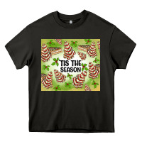 Asphalt tis the season christmas tree cake Heavy Core Tee - MaliasSmallBusiness
