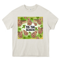 Tis The Season Christmas Tree Cake Heavy Core Tee | Teevron