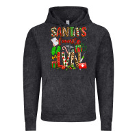 Vintage Black santa's favorite lvn Vintage Hoodie - texasbilliewilder