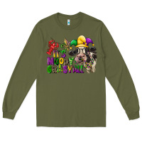 Army Green its moody gras yall Long Sleeve Tee - CowGirlArtShop