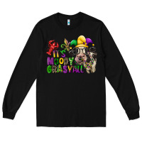 Black its moody gras yall Long Sleeve Tee - CowGirlArtShop