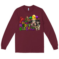 Burgundy its moody gras yall Long Sleeve Tee - CowGirlArtShop
