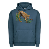 Pigment Midnight Navy florida panther Urban Hoodie - BarkalooDesign
