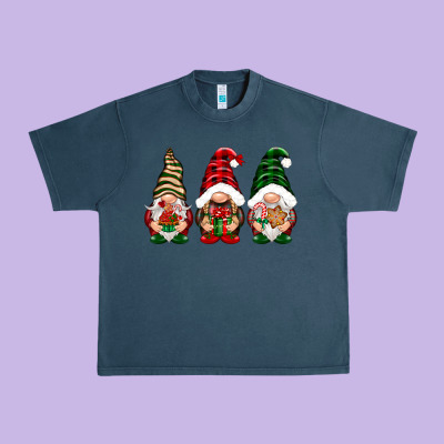 Christmas Gnomes Urban Heavy Tee Designed By Nancycooperartshop