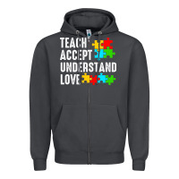Smoke Teach Accept Understand Love Zipper Hoodie - CowhideDigitalArt