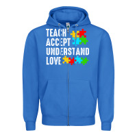 True Royal Teach Accept Understand Love Zipper Hoodie - CowhideDigitalArt