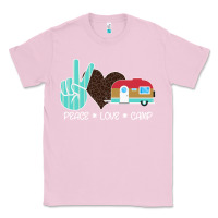 Bubblegum Pink Peace Love Camp Classic Tee - Bettercallsaul