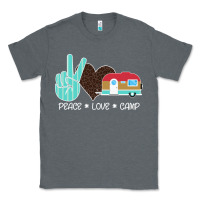 Charcoal Heather Peace Love Camp Classic Tee - Bettercallsaul