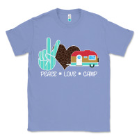 Colony Blue Peace Love Camp Classic Tee - Bettercallsaul