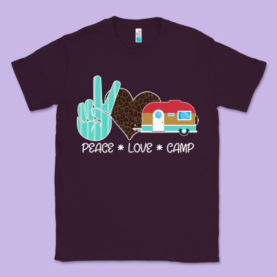Peace Love Camp Classic Tee Designed By Bettercallsaul