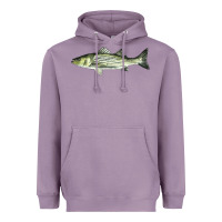 Lavender Striped Bass Heavyweight Hoodie - LillyAllenDesigns