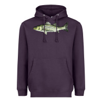 Plum Striped Bass Heavyweight Hoodie - LillyAllenDesigns