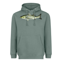 Sage Striped Bass Heavyweight Hoodie - LillyAllenDesigns
