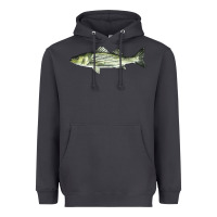 Smoke Striped Bass Heavyweight Hoodie - LillyAllenDesigns