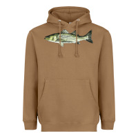 Toasted Coconut Striped Bass Heavyweight Hoodie - LillyAllenDesigns